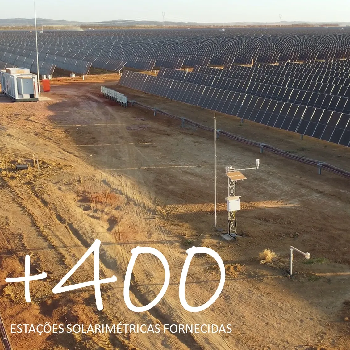 +400 estações solarimétricas fornecidas